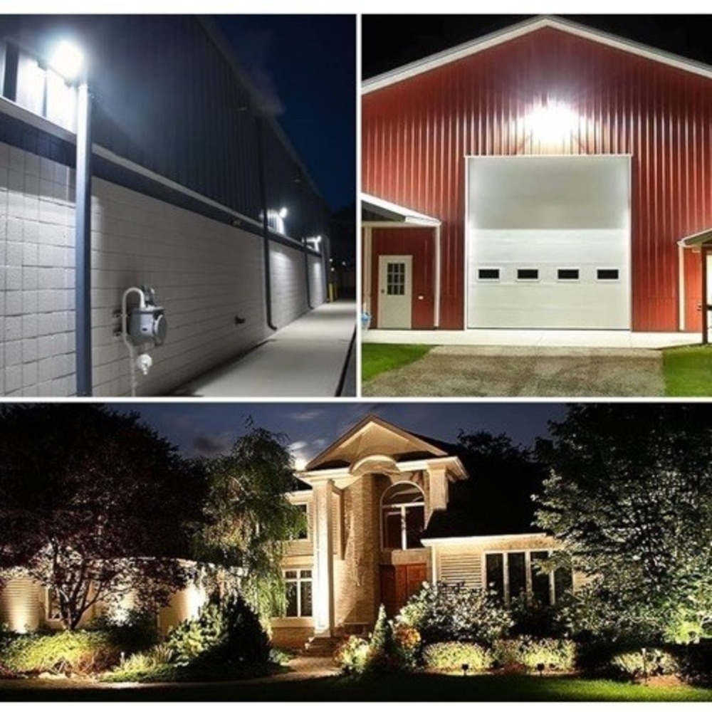 100W Outdoor LED Floor Lights With Plates 5000K Day Light 13000LM 120V UL - Picture 6 of 12